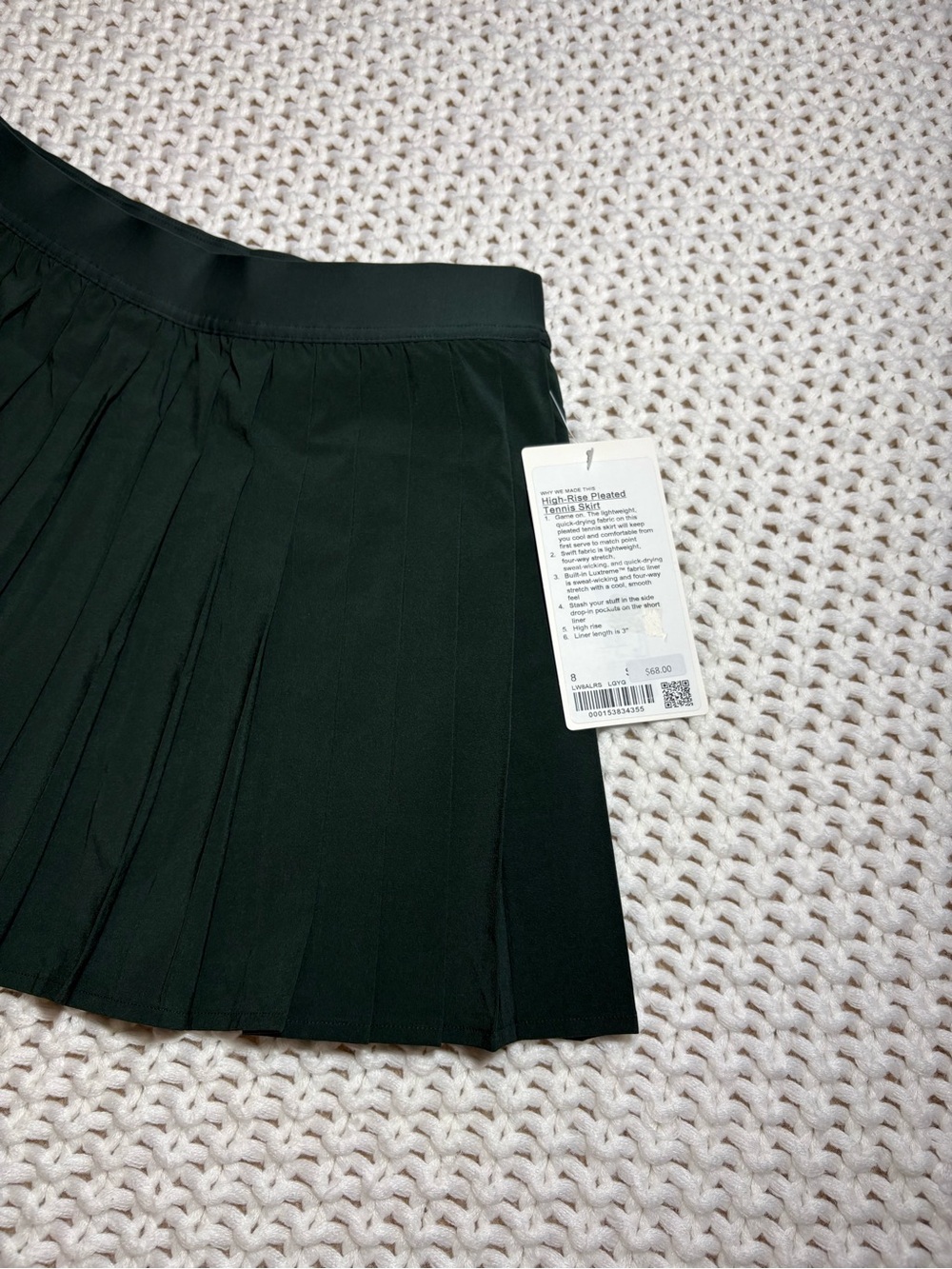 NWT lululemon legacy green high rise pleated tennis skirt size 8 - Picture 2 of 12